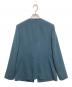 icB (アイシービー) ウール2WAYストレッチ ノーカラージャケット ブルー サイズ:2：9000円