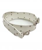 A.D.M.J.エーディーエムジェイ）の古着「スタッズショルダーストラップ」｜ホワイト