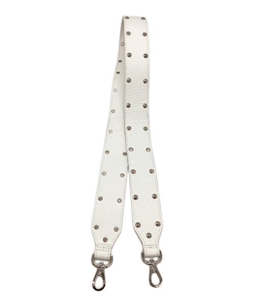 A.D.M.J.（エーディーエムジェイ）A.D.M.J. (エーディーエムジェイ) スタッズショルダーストラップ ホワイトの古着・服飾アイテム