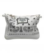 A.D.M.J.エーディーエムジェイ）の古着「ダービーラックス バンダナプリント フラットポーチセット」｜ホワイト