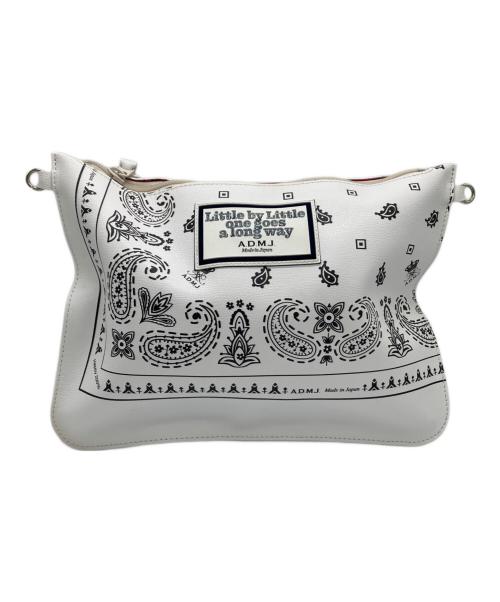 A.D.M.J.（エーディーエムジェイ）A.D.M.J. (エーディーエムジェイ) ダービーラックス バンダナプリント フラットポーチセット ホワイトの古着・服飾アイテム