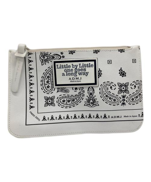 A.D.M.J.（エーディーエムジェイ）A.D.M.J. (エーディーエムジェイ) ダービーラックス バンダナプリント フラットポーチセット ホワイトの古着・服飾アイテム