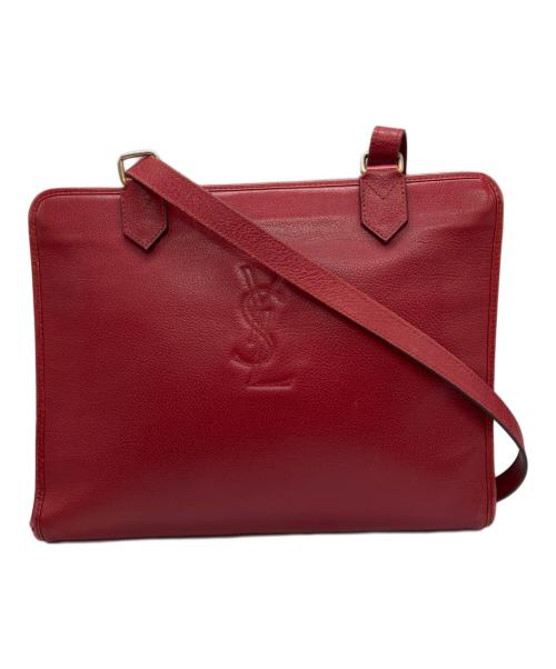 Yves Saint Laurent（イヴサンローラン）Yves Saint Laurent (イヴサンローラン) レザーバッグ レッドの古着・服飾アイテム