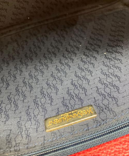 Yves Saint Laurent（イヴサンローラン）Yves Saint Laurent (イヴサンローラン) レザーバッグ レッドの古着・服飾アイテム