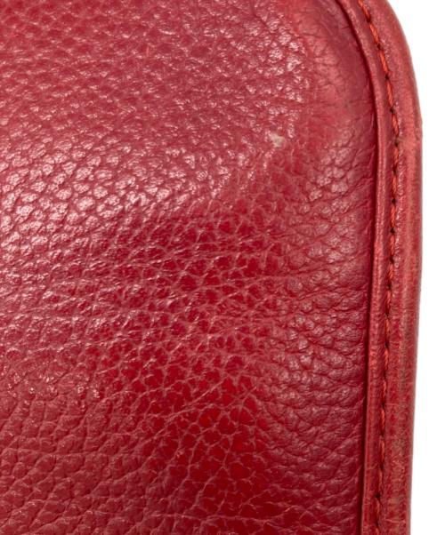 Yves Saint Laurent（イヴサンローラン）Yves Saint Laurent (イヴサンローラン) レザーバッグ レッドの古着・服飾アイテム