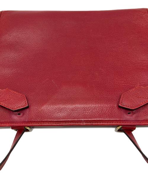 Yves Saint Laurent（イヴサンローラン）Yves Saint Laurent (イヴサンローラン) レザーバッグ レッドの古着・服飾アイテム
