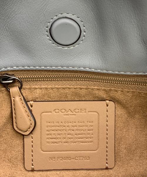 COACH（コーチ）COACH (コーチ) COACH　フェイドローストリングバッグ スカイブルーの古着・服飾アイテム