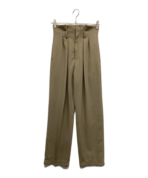 Ameri（アメリ）Ameri (アメリ) MEDI 2TUCK HIGH WAIST PANTS グレージュ サイズ:S 未使用品の古着・服飾アイテム