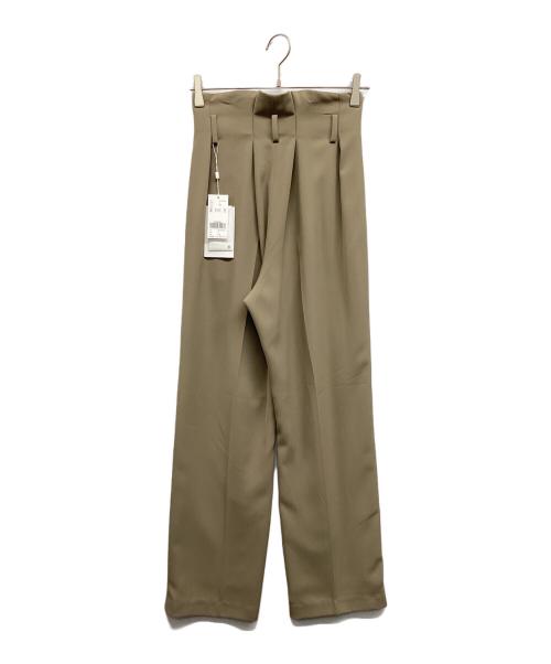 Ameri（アメリ）Ameri (アメリ) MEDI 2TUCK HIGH WAIST PANTS グレージュ サイズ:S 未使用品の古着・服飾アイテム