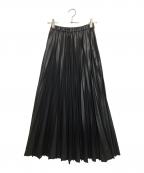 UN3D.アンスリード）の古着「ウルシオリガミプリーツスカート」｜ブラック