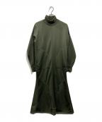 UN3D.アンスリード）の古着「ハイネックマーメイドスウェットワンピース」｜グリーン