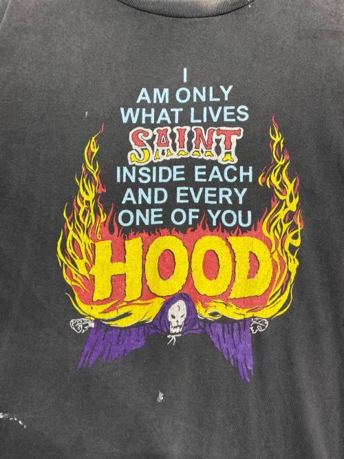 SAINT MICHAEL（セントマイケル）SAINT MICHAEL (セントマイケル) NEIGHBORHOOD (ネイバーフッド) STHD. SS TEE HOOD ブラック サイズ:Lの古着・服飾アイテム
