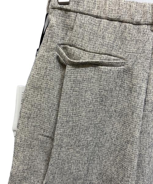 Ameri（アメリ）Ameri (アメリ) DEFORMATION SUMMER TWEED PANTS アイボリー サイズ:S 未使用品の古着・服飾アイテム