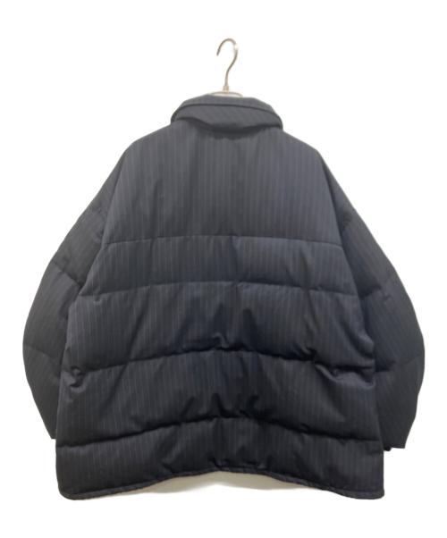 RIM.ARK（リムアーク）RIM.ARK (リムアーク) カバーオールストライプダウンコート ネイビー サイズ:36の古着・服飾アイテム
