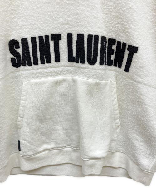 Saint Laurent Paris（サンローランパリ）Saint Laurent Paris (サンローランパリ) プルオーバーパーカー ホワイト サイズ:Lの古着・服飾アイテム
