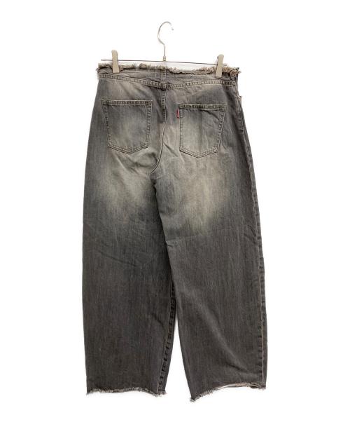 LAGUA GEM（ラグアジェム）LAGUA GEM (ラグアジェム) CUT OFF LOOSEY デニム ブラック サイズ:26の古着・服飾アイテム