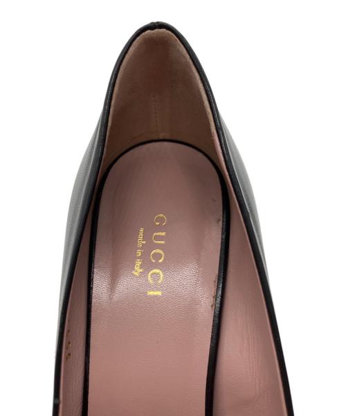 GUCCI（グッチ）GUCCI (グッチ) スタッズパンプス ブラック サイズ:37　1/2の古着・服飾アイテム