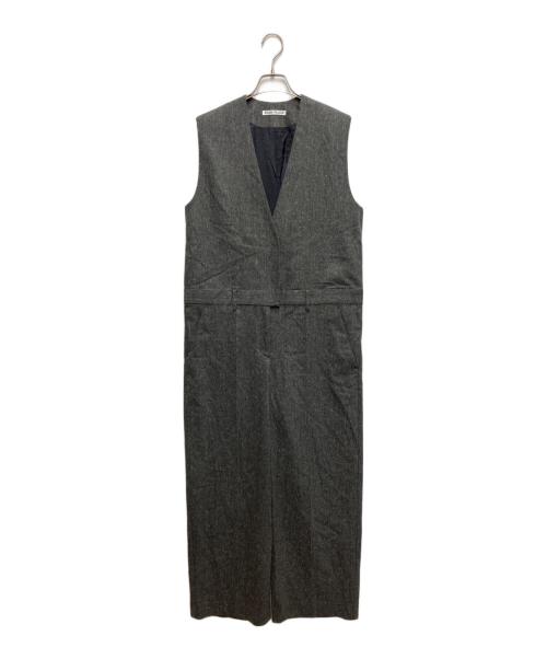 R'IAM PLAGE（リアム プラージュ）R'IAM PLAGE (リアム プラージュ) Vネックオールインワン グレー サイズ:38の古着・服飾アイテム