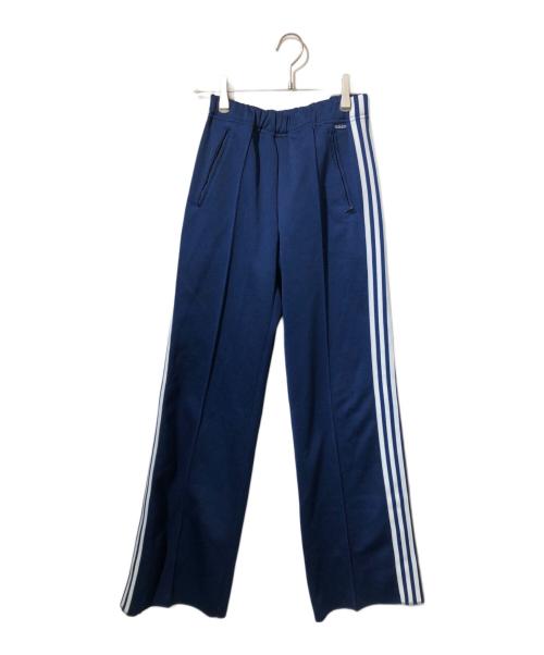 adidas（アディダス）adidas (アディダス) フレアトラックパンツ ブルー サイズ:Mの古着・服飾アイテム