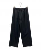 FRAMeWORKフレームワーク）の古着「TWギャバリラックスパンツ」｜ブラック