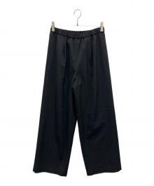FRAMeWORK（フレームワーク）の古着「TWギャバリラックスパンツ」｜ブラック