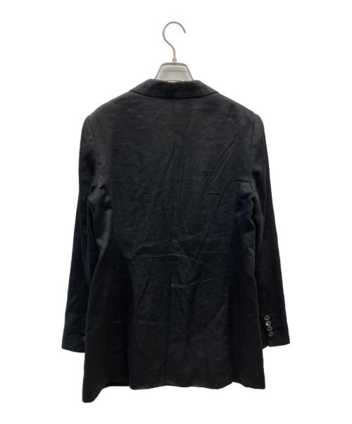 STUMBLY（スタンブリ―）STUMBLY (スタンブリ―) リネンテーラードジャケット ブラック サイズ:38の古着・服飾アイテム