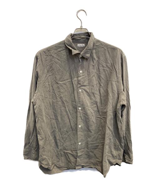 STEVEN ALAN（スティーブンアラン）STEVEN ALAN (スティーブンアラン) スラブレギュラーカラーシャツ グレー サイズ:Lの古着・服飾アイテム