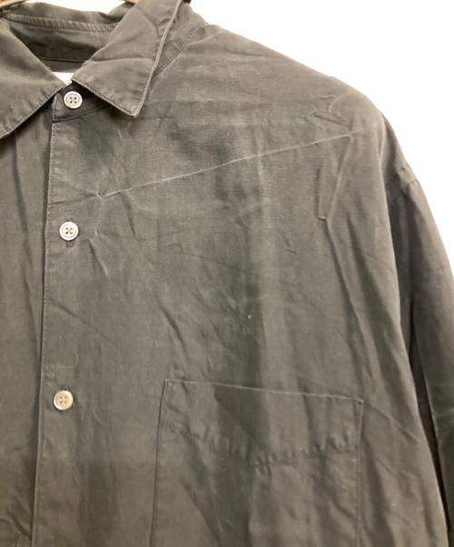 STEVEN ALAN（スティーブンアラン）STEVEN ALAN (スティーブンアラン) スラブレギュラーカラーシャツ ブラック サイズ:Ｌの古着・服飾アイテム