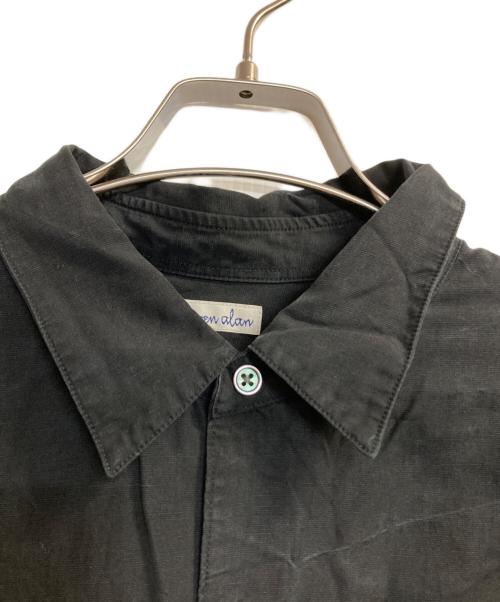 STEVEN ALAN（スティーブンアラン）STEVEN ALAN (スティーブンアラン) スラブレギュラーカラーシャツ ブラック サイズ:Ｌの古着・服飾アイテム