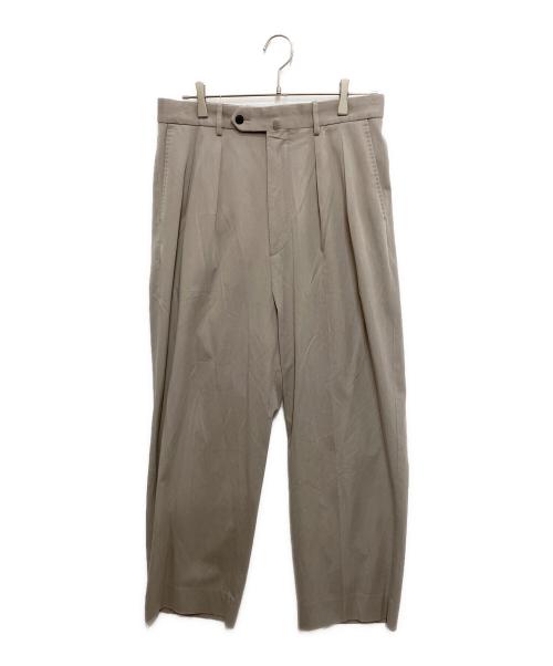 STEVEN ALAN（スティーブンアラン）STEVEN ALAN (スティーブンアラン) グレースツイルインツープリーツドレストラウザーズ ライトグレー サイズ:Lの古着・服飾アイテム