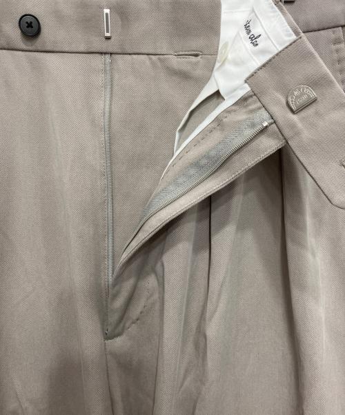 STEVEN ALAN（スティーブンアラン）STEVEN ALAN (スティーブンアラン) グレースツイルインツープリーツドレストラウザーズ ライトグレー サイズ:Lの古着・服飾アイテム