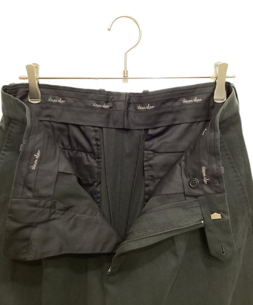 STEVEN ALAN（スティーブンアラン）STEVEN ALAN (スティーブンアラン) グレースツイルインツープリーツドレストラウザーズ ブラック サイズ:Lの古着・服飾アイテム