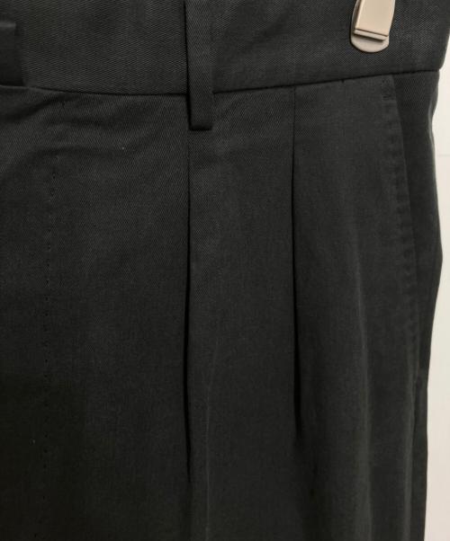 STEVEN ALAN（スティーブンアラン）STEVEN ALAN (スティーブンアラン) グレースツイルインツープリーツドレストラウザーズ ブラック サイズ:Lの古着・服飾アイテム