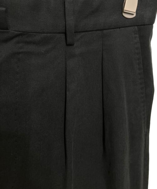 STEVEN ALAN（スティーブンアラン）STEVEN ALAN (スティーブンアラン) グレースツイルインツープリーツドレストラウザーズ ブラック サイズ:Lの古着・服飾アイテム