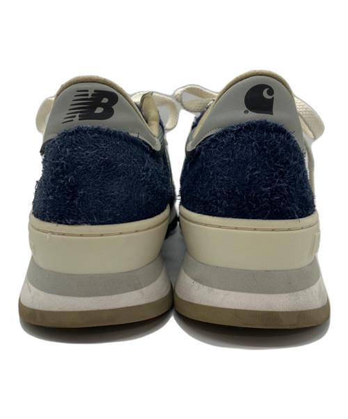 NEW BALANCE（ニューバランス）NEW BALANCE (ニューバランス) CarHartt (カーハート) ローカットスニーカー ネイビー サイズ:26の古着・服飾アイテム