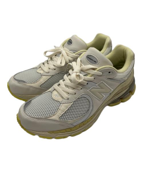 NEW BALANCE（ニューバランス）NEW BALANCE (ニューバランス) AURALEE (オーラリー) ローカットスニーカー ホワイト×イエロー サイズ:27の古着・服飾アイテム