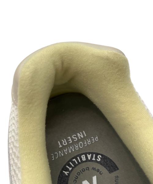 NEW BALANCE（ニューバランス）NEW BALANCE (ニューバランス) AURALEE (オーラリー) ローカットスニーカー ホワイト×イエロー サイズ:27の古着・服飾アイテム