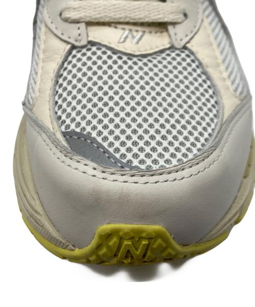 NEW BALANCE（ニューバランス）NEW BALANCE (ニューバランス) AURALEE (オーラリー) ローカットスニーカー ホワイト×イエロー サイズ:27の古着・服飾アイテム