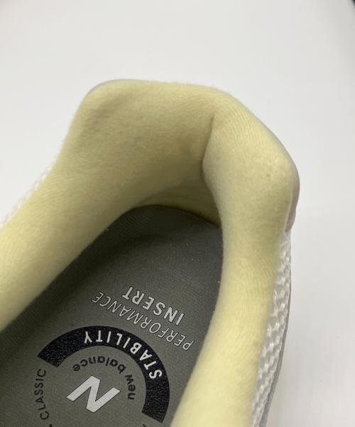 NEW BALANCE（ニューバランス）NEW BALANCE (ニューバランス) AURALEE (オーラリー) ローカットスニーカー ホワイト×イエロー サイズ:27の古着・服飾アイテム