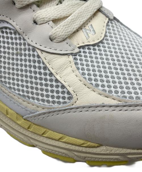 NEW BALANCE（ニューバランス）NEW BALANCE (ニューバランス) AURALEE (オーラリー) ローカットスニーカー ホワイト×イエロー サイズ:27の古着・服飾アイテム