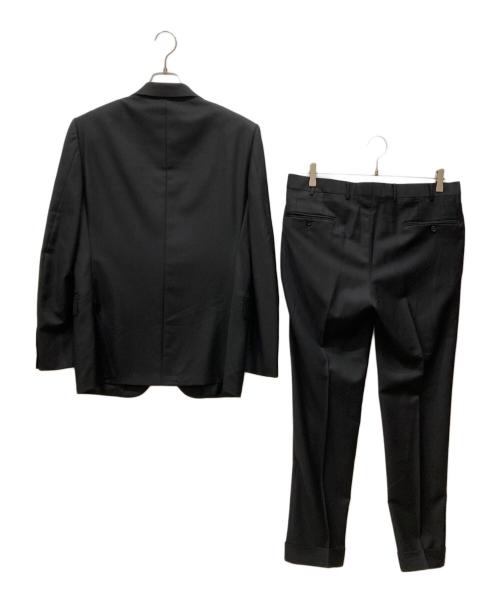 ERMENEGILDO ZEGNA（エルメネジルド・ゼニア）Ermenegildo Zegna (エルメネジルド・ゼニア) 2Bスーツ ブラック サイズ:48Cの古着・服飾アイテム