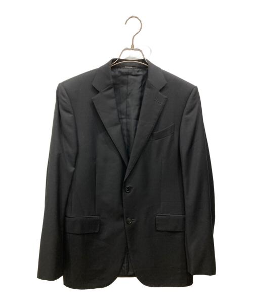 ERMENEGILDO ZEGNA（エルメネジルド・ゼニア）Ermenegildo Zegna (エルメネジルド・ゼニア) 2Bスーツ ブラック サイズ:48Cの古着・服飾アイテム