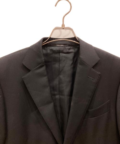 ERMENEGILDO ZEGNA（エルメネジルド・ゼニア）Ermenegildo Zegna (エルメネジルド・ゼニア) 2Bスーツ ブラック サイズ:48Cの古着・服飾アイテム