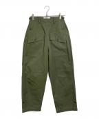 Curensologyカレンソロジー）の古着「ミリタリーユーティリティパンツ　コットンパンツ」｜オリーブ