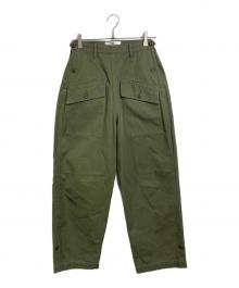 Curensology（カレンソロジー）の古着「ミリタリーユーティリティパンツ　コットンパンツ」｜オリーブ