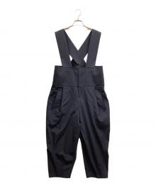 COMME des GARCONS（コムデギャルソン）の古着「カットオフサロペット」｜ブラック