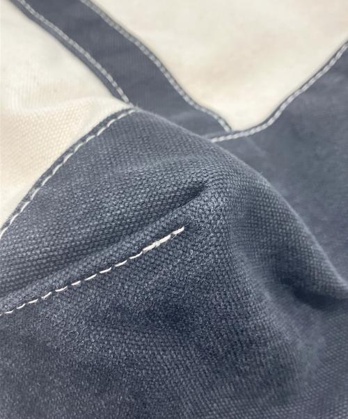 SITA PARANTICA（シータパランティカ）sita parantica (シータパランティカ) キャンバストートバッグ アイボリー×ブラックの古着・服飾アイテム