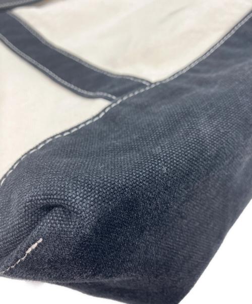 SITA PARANTICA（シータパランティカ）sita parantica (シータパランティカ) キャンバストートバッグ アイボリー×ブラックの古着・服飾アイテム