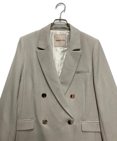 Apuweiser-riche（アプワイザーリッシェ）Apuweiser-riche (アプワイザーリッシェ) ダブルテーラージャケット ベージュ サイズ:2の古着・服飾アイテム