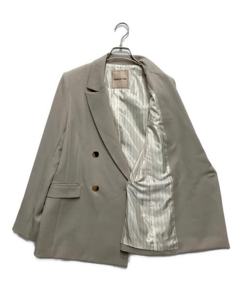 Apuweiser-riche（アプワイザーリッシェ）Apuweiser-riche (アプワイザーリッシェ) ダブルテーラージャケット ベージュ サイズ:2の古着・服飾アイテム